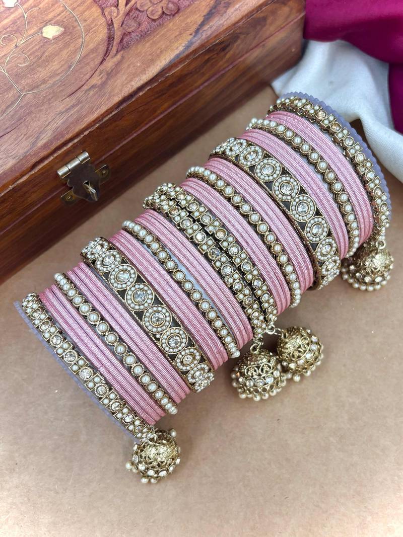 Ethnic antique finish bangles set