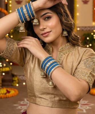 Ethnic antique finish bangles set 1