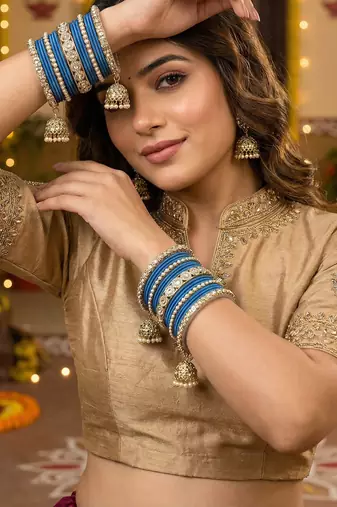 Ethnic antique finish bangles set