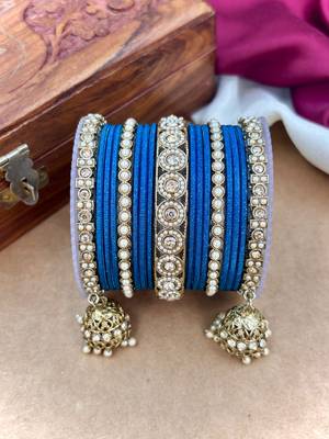 Ethnic antique finish bangles set 3