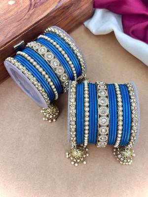 Ethnic antique finish bangles set 4