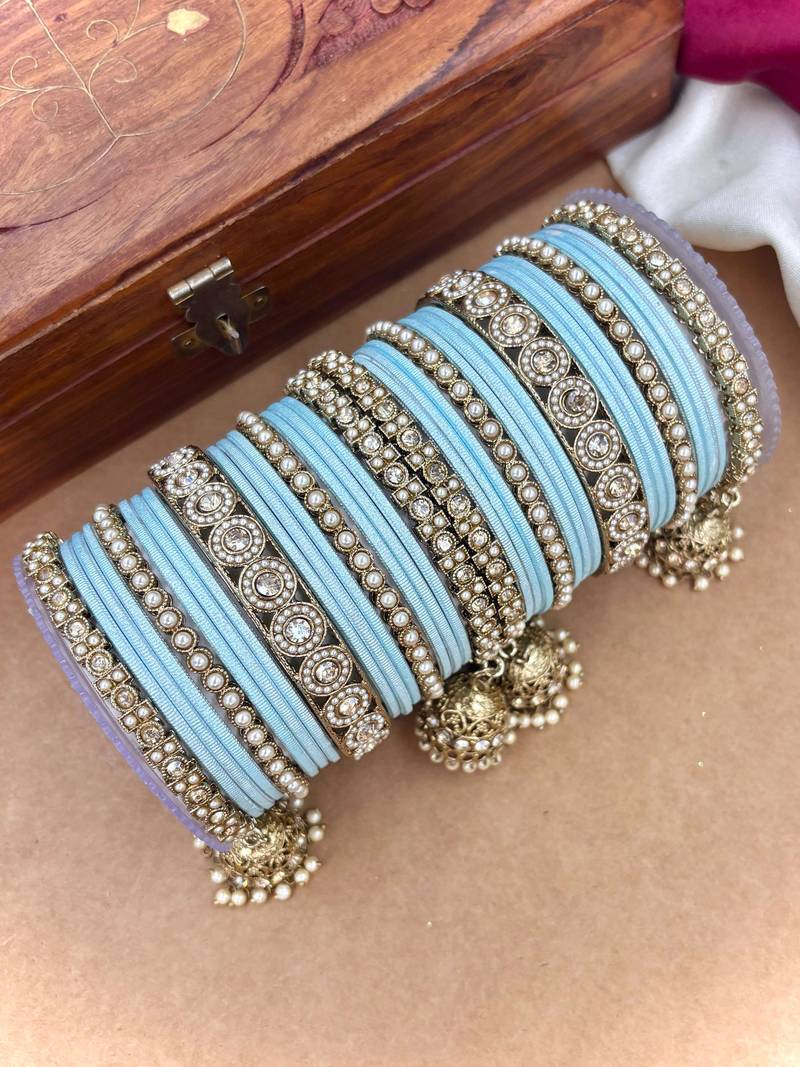 Ethnic antique finish bangles set