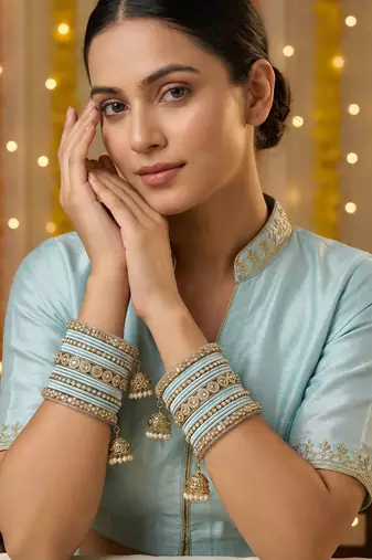 Ethnic antique finish bangles set