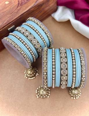 Ethnic antique finish bangles set 4