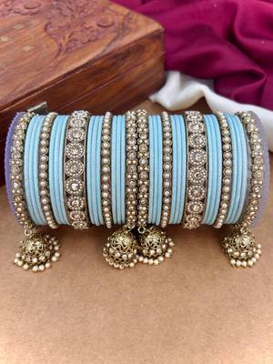 Ethnic antique finish bangles set 5