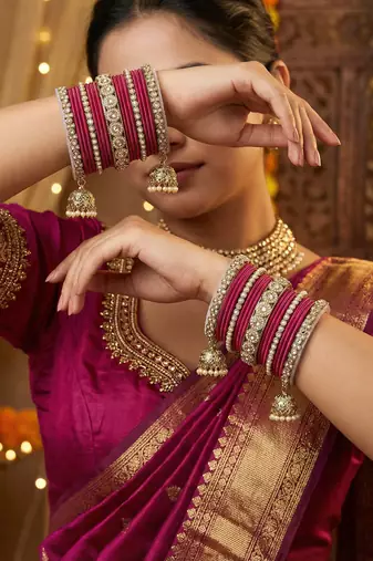 Ethnic antique finish bangles set