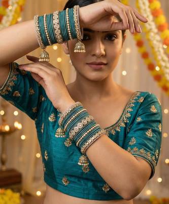 Ethnic antique finish bangles set 1