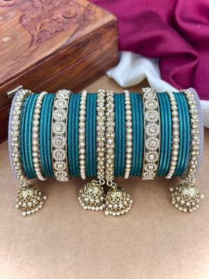 Ethnic antique finish bangles set 2