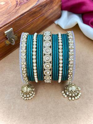 Ethnic antique finish bangles set 3