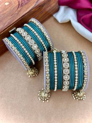Ethnic antique finish bangles set 4