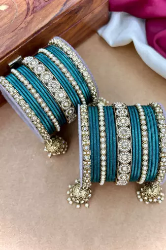 Ethnic antique finish bangles set