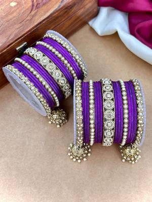 Ethnic antique finish bangles set 4
