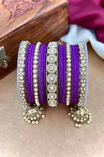 Ethnic antique finish bangles set