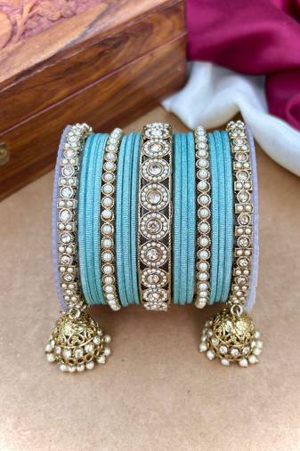 Ethnic antique finish bangles set