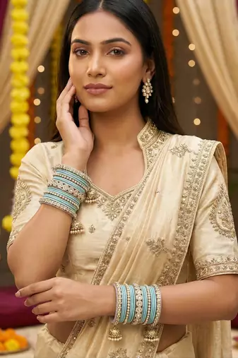 Ethnic antique finish bangles set