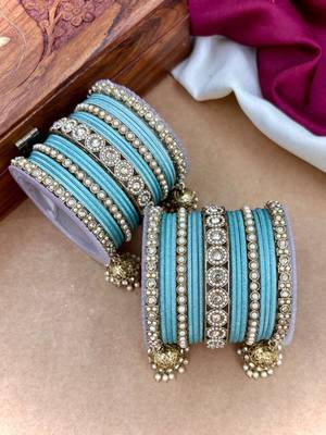 Ethnic antique finish bangles set 3