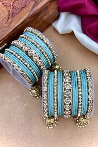 Ethnic antique finish bangles set