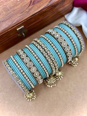 Ethnic antique finish bangles set 4