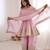 Baby Pink FENDY SATIN SILK EMBROIDERY WORK PARTY wear SALWAR SUIT 