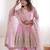 Baby Pink FENDY SATIN SILK EMBROIDERY WORK PARTY wear SALWAR SUIT 