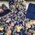 Navy Blue Floral Printed Cotton Flared Kurta Set with Dupatta