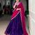 purple naysha silk lehenga set with vichitra silk dupatta