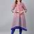 Onion  cotton printed anarkali kurta
