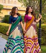 wine tussar silk tie dye printed lehenga choli set