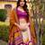 wine tussar silk tie dye printed lehenga choli set