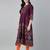 Winecotton printed anarkali kurta