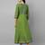 Green cotton printed anarkali kurta