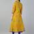 Mustard cotton printed anarkali kurta