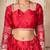 designer red silk lehenga choli with embellished work