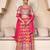 elegant pink orange georgette embroidered lehenga choli set