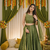olive green thai silk sequins work lehenga choli set 