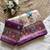 Plum Color Digital Pashmina Test print With Siroski Hand Work Naylon Viscos Softy Silk Saree