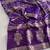 Purple Color Purely Hand Daying Chinya Tisu Viscose Khaddi Crepe Georgette Saree