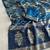 Blue Color Purely Hand Daying Chinya Tisu Viscose Khaddi Crepe Georgette Saree