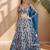 Astonishing Blue Sequins Net Party Wear Lehenga Choli With Dupatta
