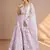 lavender designer net engagement wear lehenga choli with sequins work
