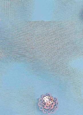 blue designer net party wear lehenga choli with sequin work
 6