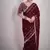 maroon silk saree with sequins zari work