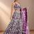 Elegant Purple Sequins Net Reception Wear Lehenga Choli With Dupatta