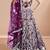 Elegant Purple Sequins Net Reception Wear Lehenga Choli With Dupatta