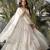 Designer ivory faux georgette party wear gown with heavy sequin work