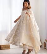 Fully flare kali pattern and canvas pattagown ,pant with duppta set