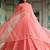 Amazing Peach Thread Embroidered Monochrome Bridesmaid Lehenga Choli