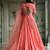 Amazing Peach Thread Embroidered Monochrome Bridesmaid Lehenga Choli