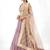 Beautiful Dusty Pink Zari Work Georgette Party Wear Lehenga Choli