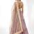 Beautiful Dusty Pink Zari Work Georgette Party Wear Lehenga Choli
